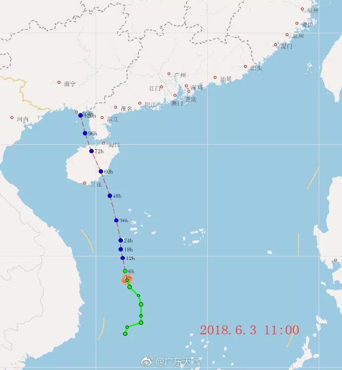 广西台风最新路径图，影响分析与预测